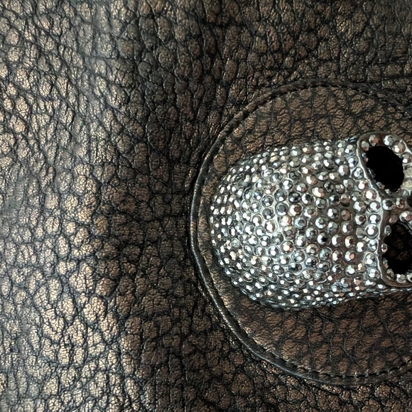 Thomas Wylde Black Skull Embellished Men's Bag - Picture 5 of 11